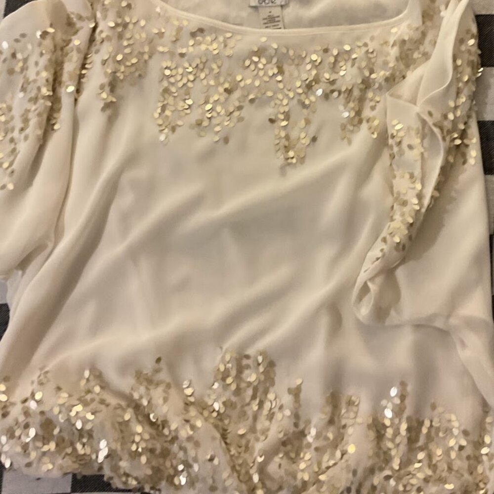 Cache Cold Shoulder Dolman Blouse Office Siren
